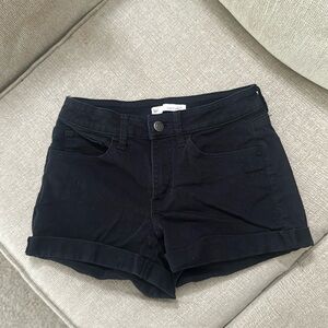 SO black denim shorts